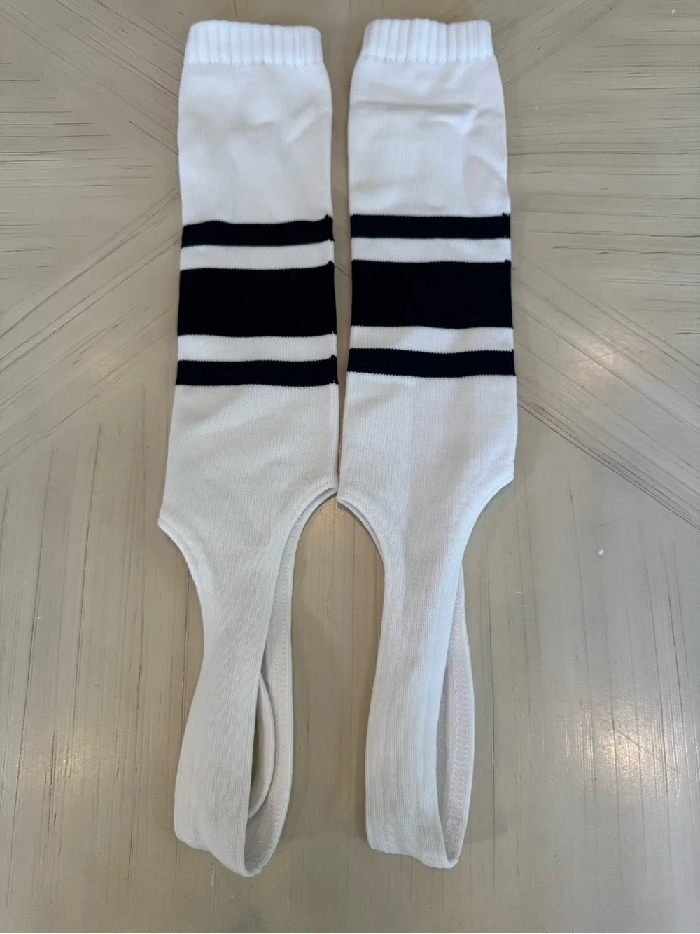 EvoShield Baseball Softball Stirrups White Black Three Stripe Adult New